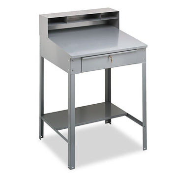 Tennsco Open Steel Shop Desk, 34.5" X 29" X 53.75", Medium Gray freeshipping - TVN Wholesale